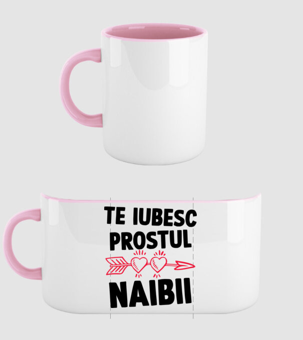 Te iubesc, prostul naibii model roz deschis pe tricou