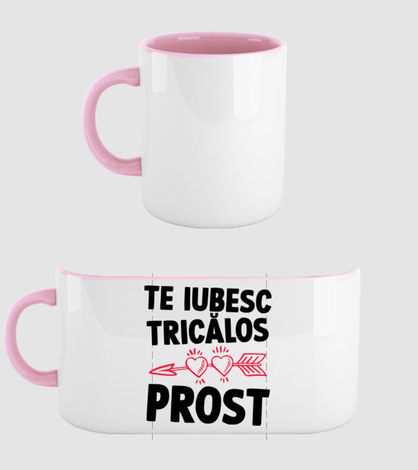 Te iubesc, ticălos prost model roz deschis pe tricou