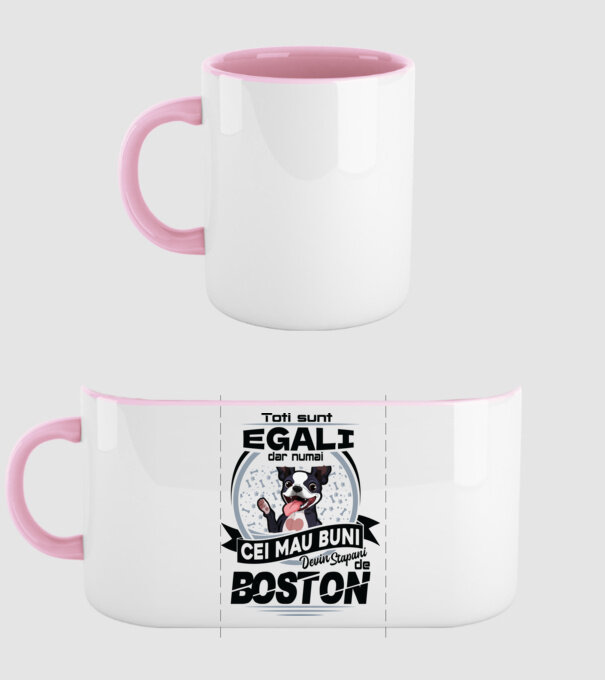 Toți sunt egali, dar numai cei mai buni devin stăpâni de boston model roz deschis pe tricou