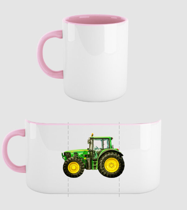 TRACTOR model roz deschis pe tricou