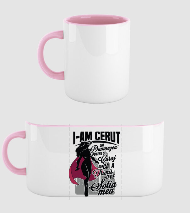 I-am cerut lui Dumnezeu putere și curaj - așa că a trimis-o pe soția mea model roz deschis pe tricou