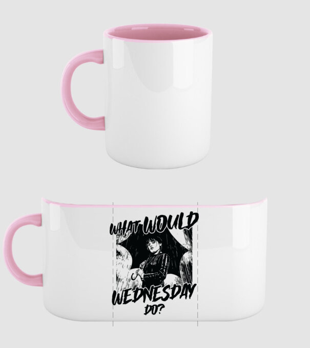 What would Wednesday do model roz deschis pe tricou