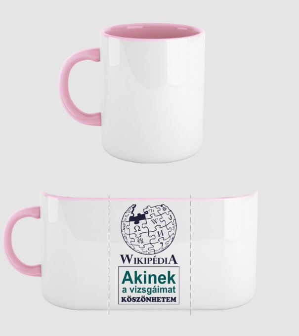 Wikipedia: cui îi datorez examenele mele model roz deschis pe tricou
