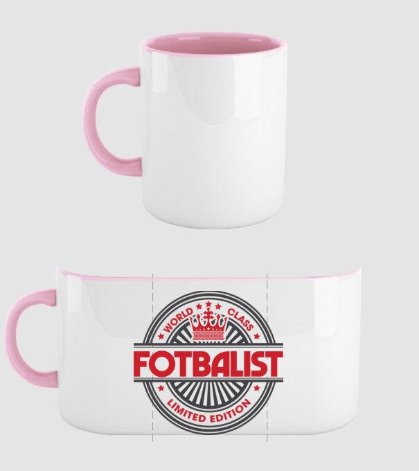 Fotbalist model roz deschis pe tricou