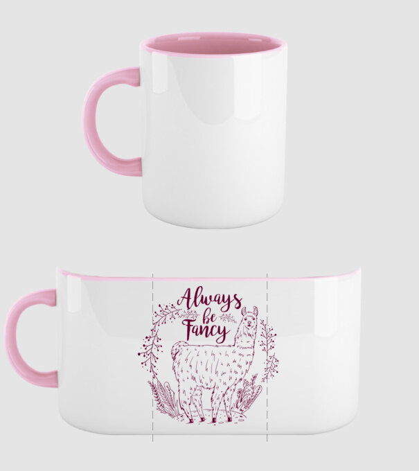 Always be fancy model roz deschis pe tricou