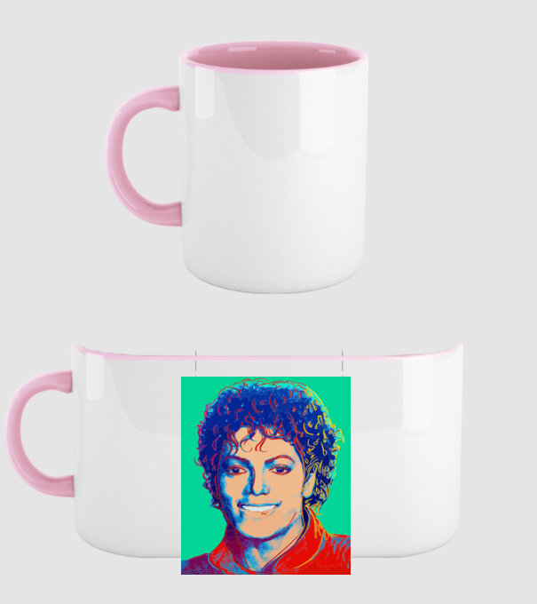 Micheal Jackson Art model roz deschis pe tricou