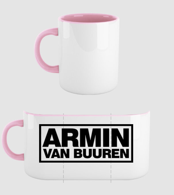 Armin Van Buuren logo model roz deschis pe tricou