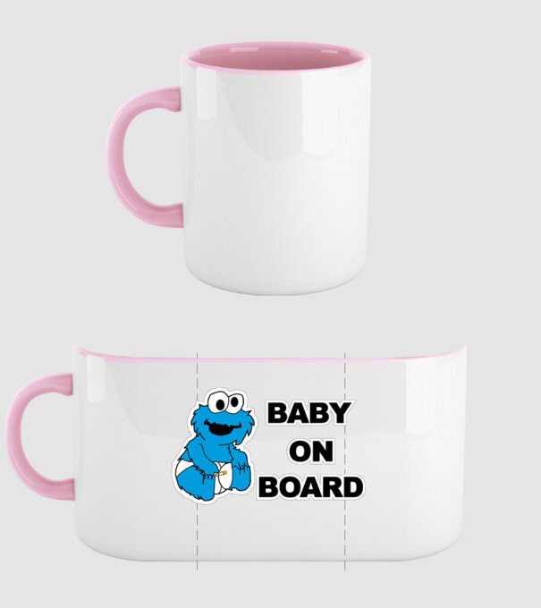 Baby Monster model roz deschis pe tricou