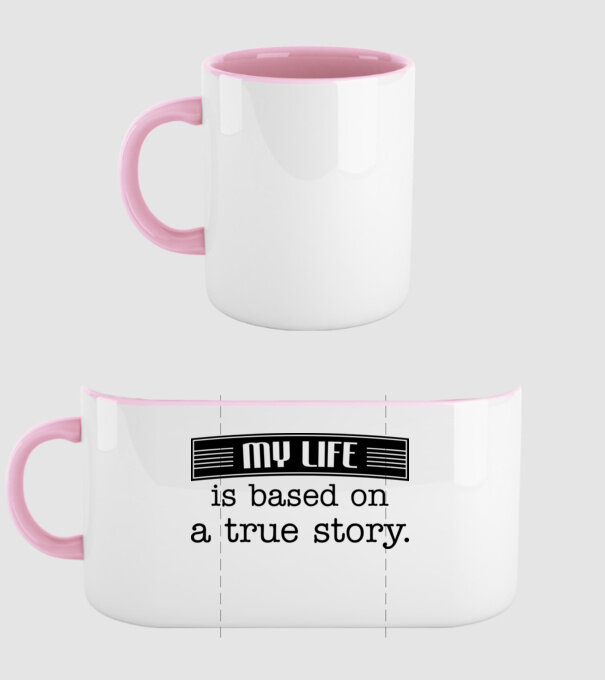 Based on true story. model roz deschis pe tricou