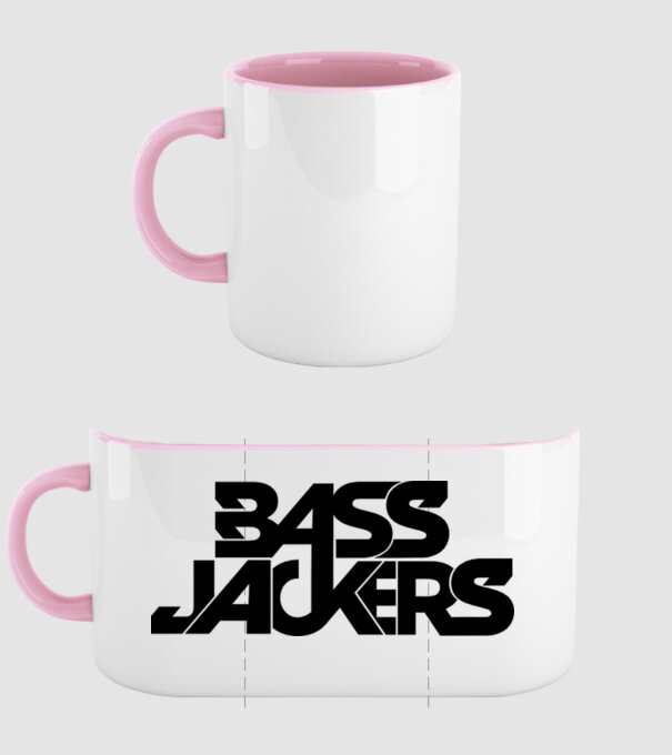 Bass Jackers model roz deschis pe tricou