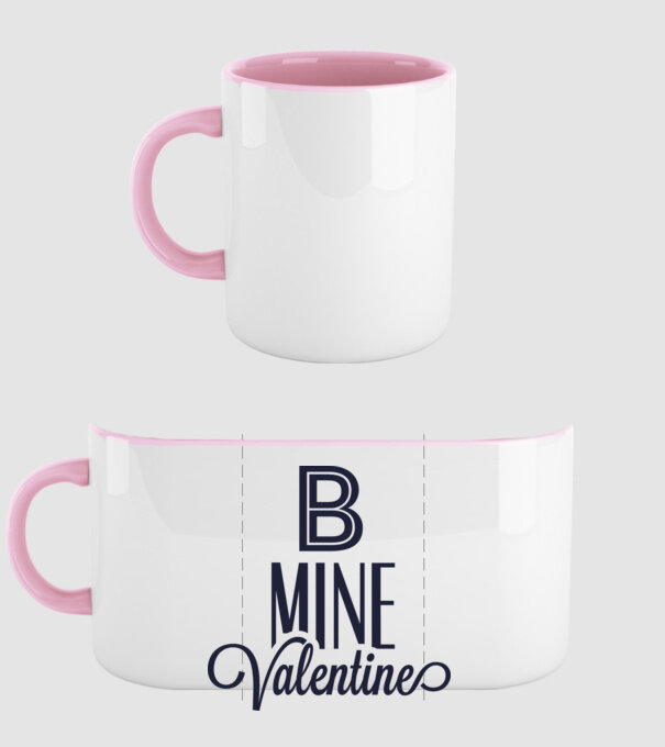 Be my Valentine! model roz deschis pe tricou
