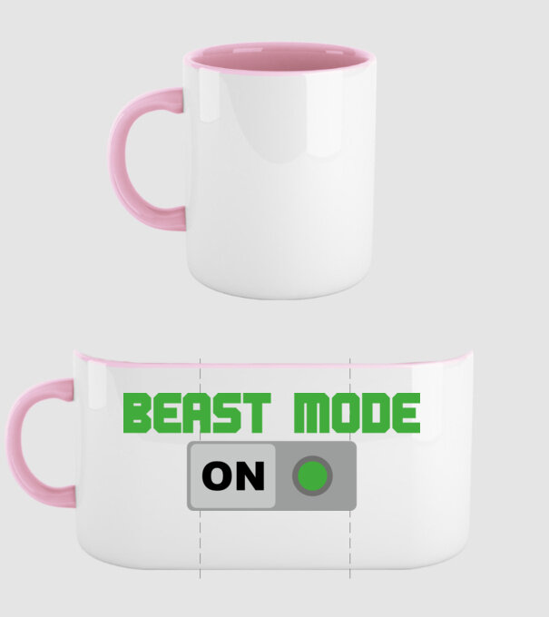 Beastmode model roz deschis pe tricou