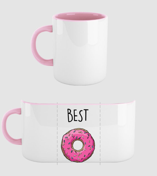 Best friends model roz deschis pe tricou