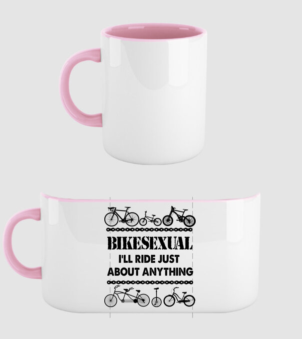 Bikesexual model roz deschis pe tricou