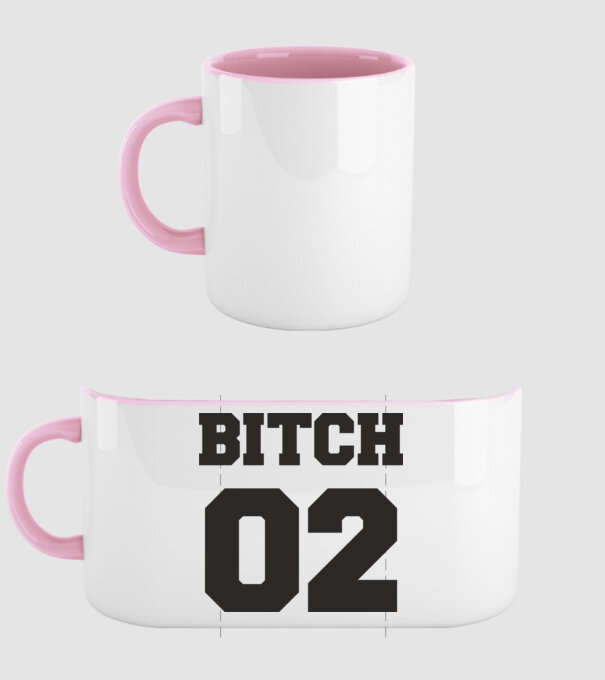Bitch 02 model roz deschis pe tricou