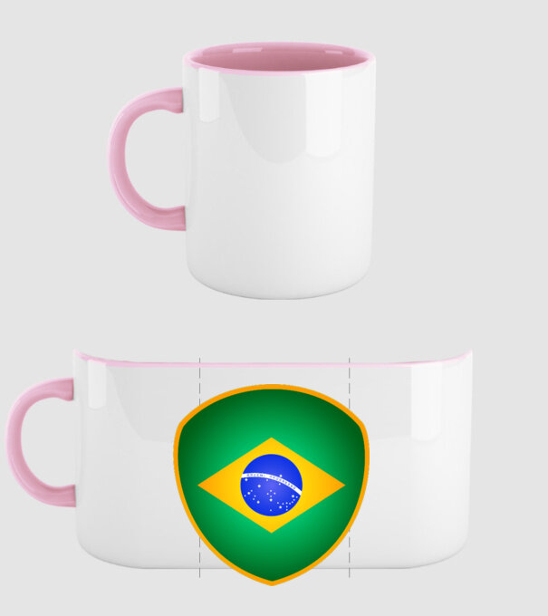 BRA-jabulani-flag model roz deschis pe tricou