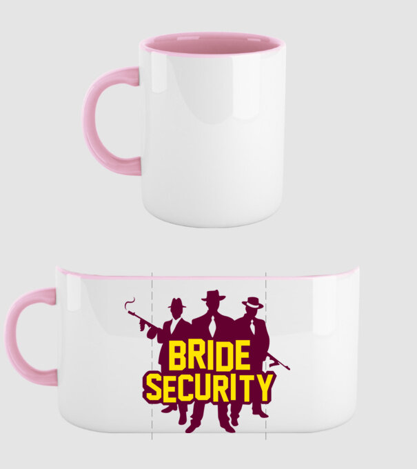 Bride Security model roz deschis pe tricou