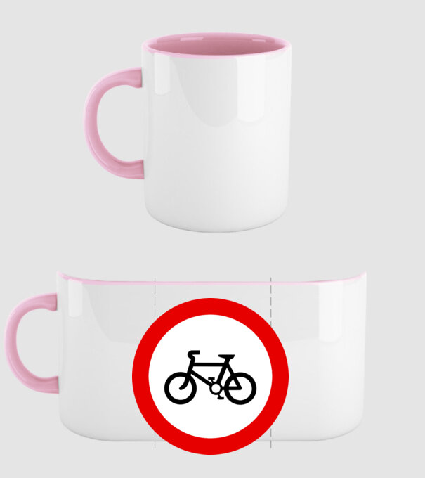 Pistă pentru Biciclete model roz deschis pe tricou