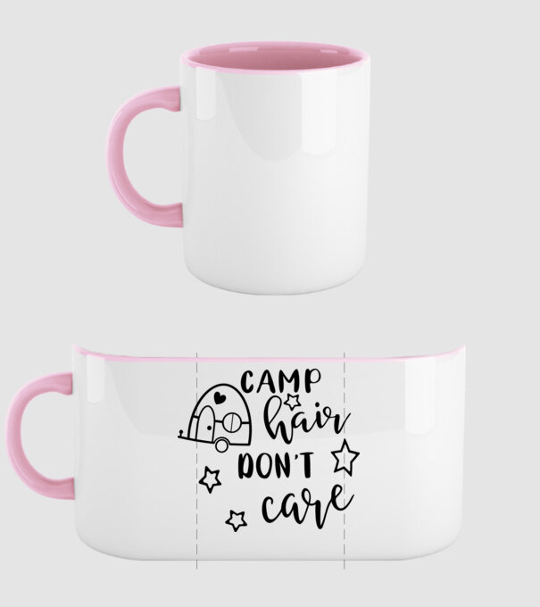 Camp hair trailer model roz deschis pe tricou