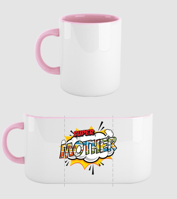 Comic Mother model roz deschis pe tricou