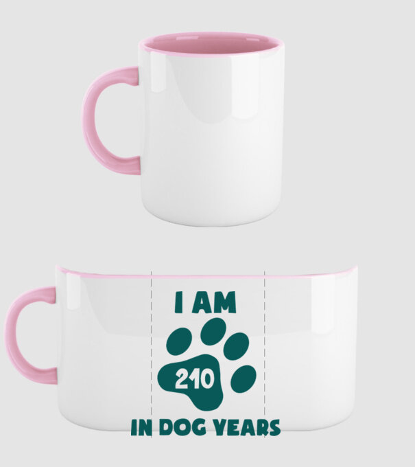 Dog Year - 210 model roz deschis pe tricou
