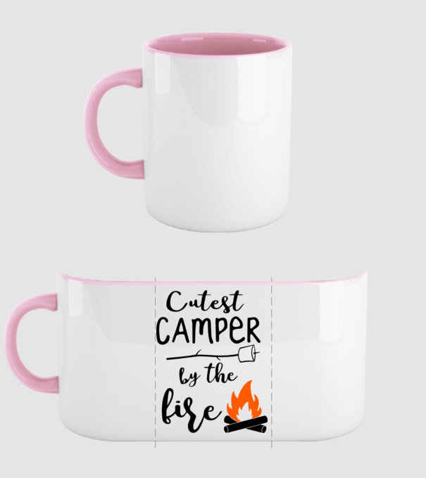 Cutest camper model roz deschis pe tricou
