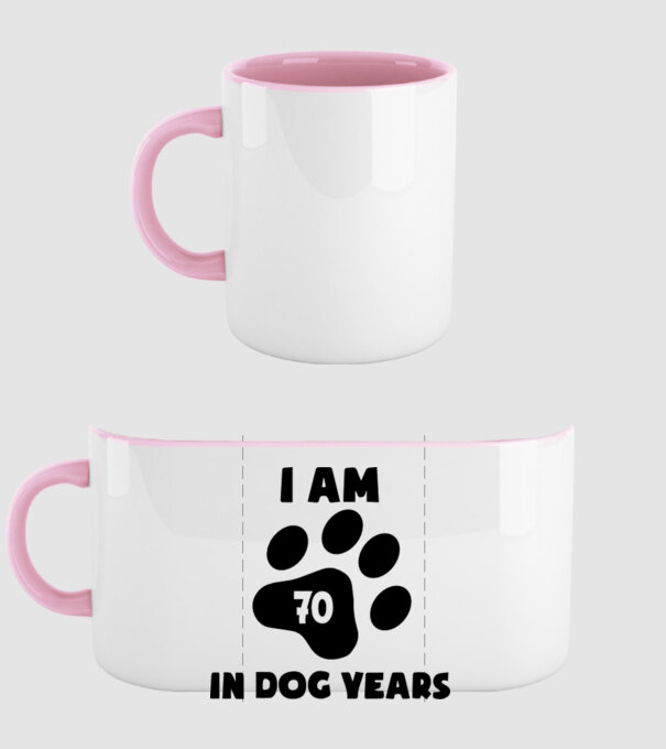 Dog year - 70 model roz deschis pe tricou