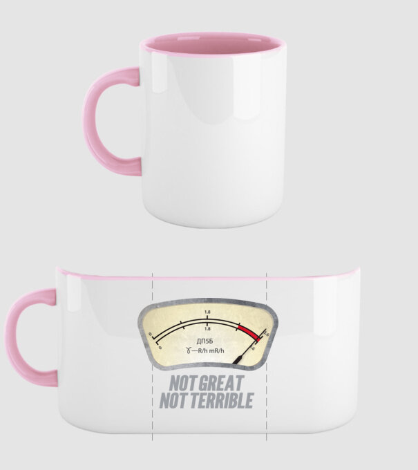 Dosimeter model roz deschis pe tricou