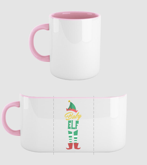 Elf family baby model roz deschis pe tricou