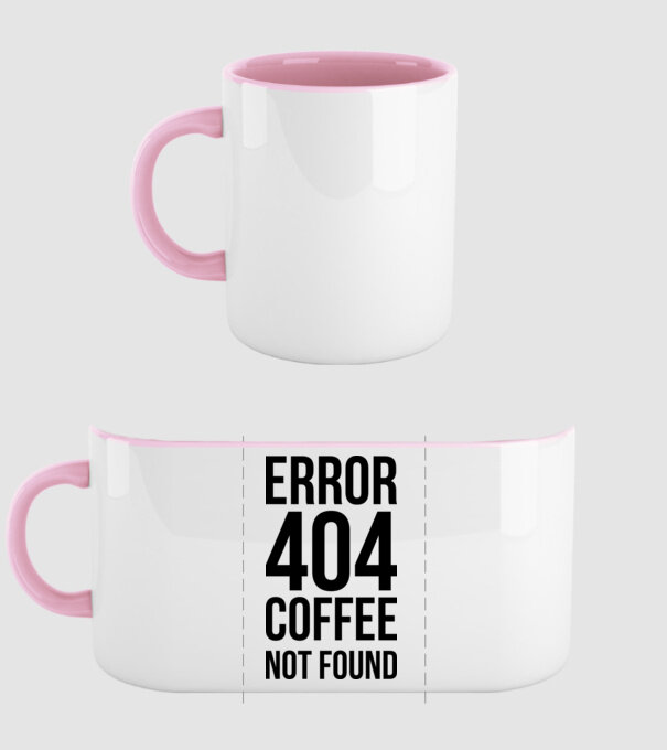 Error 404 model roz deschis pe tricou