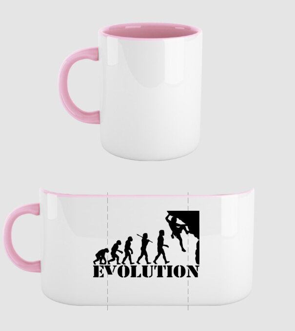 Evolution model roz deschis pe tricou