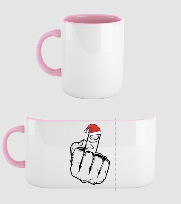 f u christmas model roz deschis pe tricou