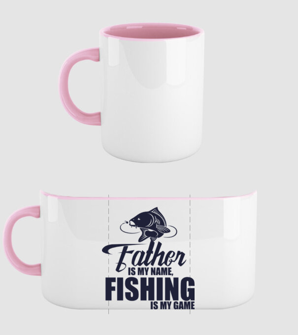 Father is my name, fishing is my game model roz deschis pe tricou