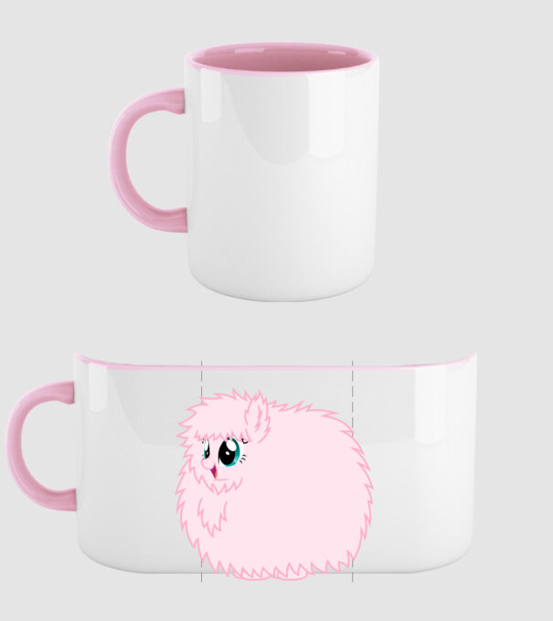 Fluffle Puff model roz deschis pe tricou