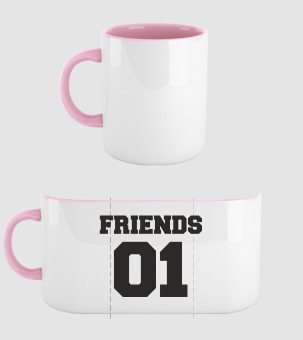 Friends 01 model roz deschis pe tricou