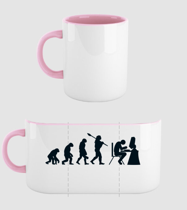 Game evolution model roz deschis pe tricou