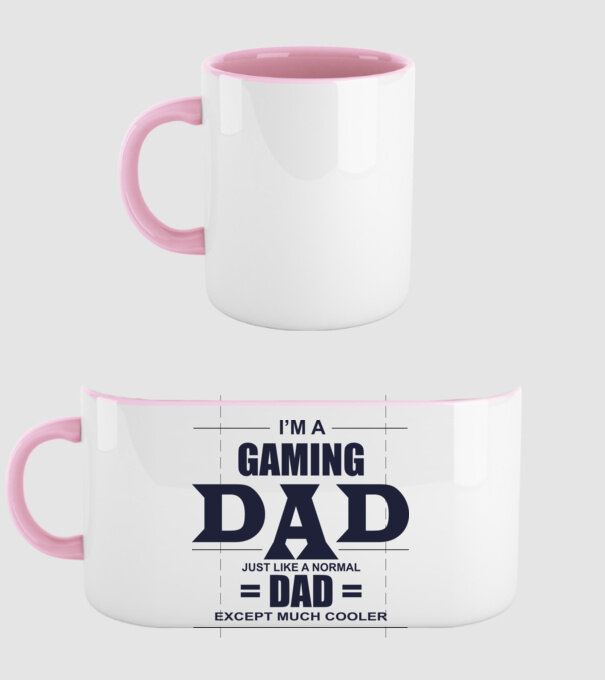Gaming dad model roz deschis pe tricou