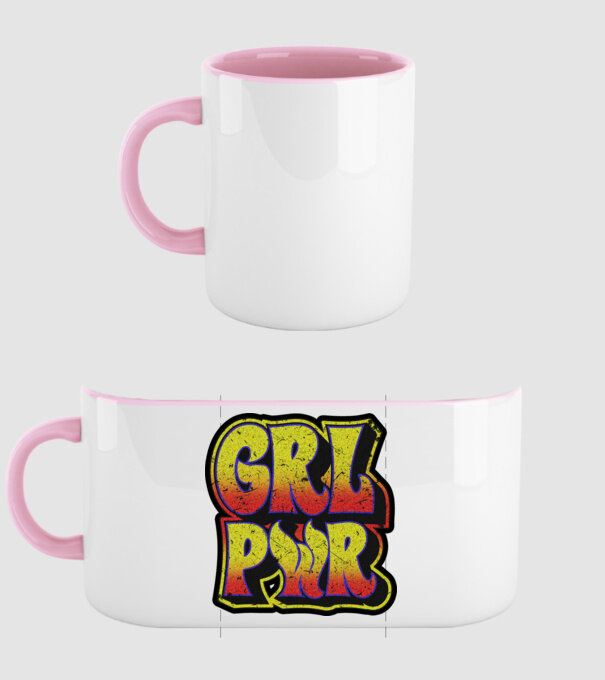 Girl power model roz deschis pe tricou