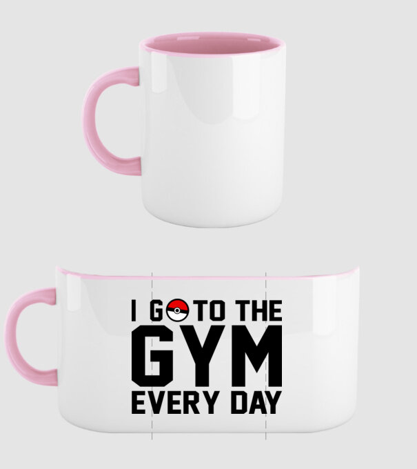 Gym every day model roz deschis pe tricou