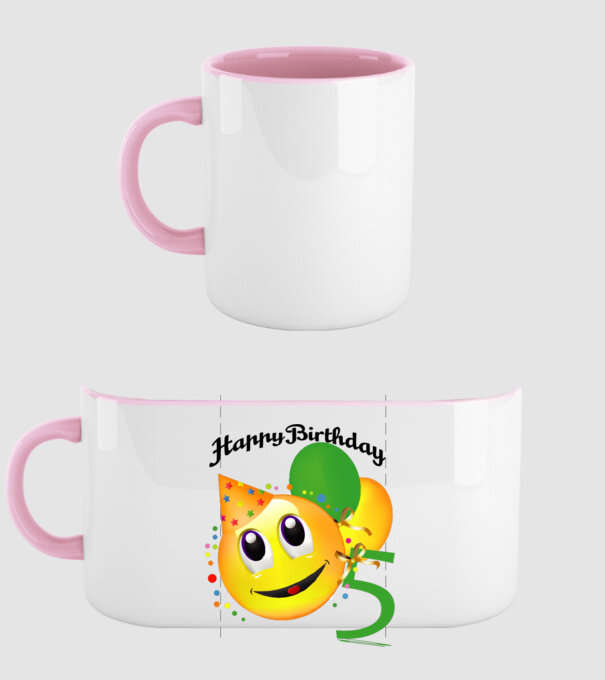 happy birthday 5th model roz deschis pe tricou