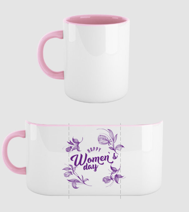 'Happy women''s day' model roz deschis pe tricou