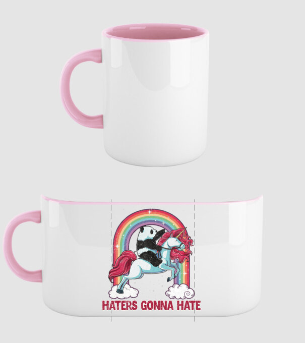 HATERS GONNA HATE model roz deschis pe tricou