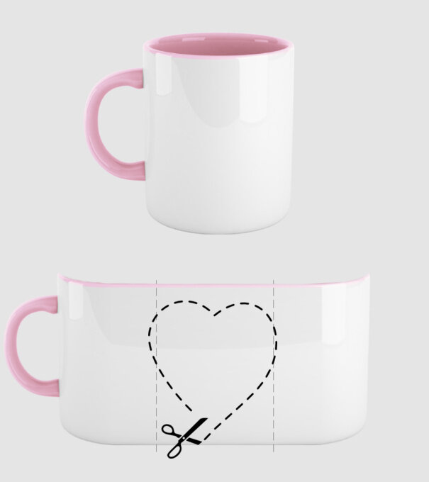 How to cut a Heart model roz deschis pe tricou