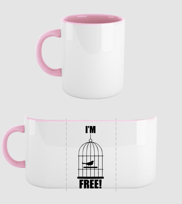 'I''m free' model roz deschis pe tricou