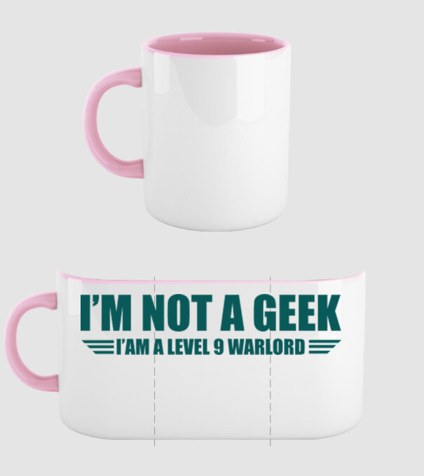 'I''m not a geek' model roz deschis pe tricou
