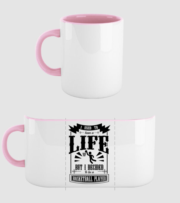 I used to have a life BACHETBALIST model roz deschis pe tricou