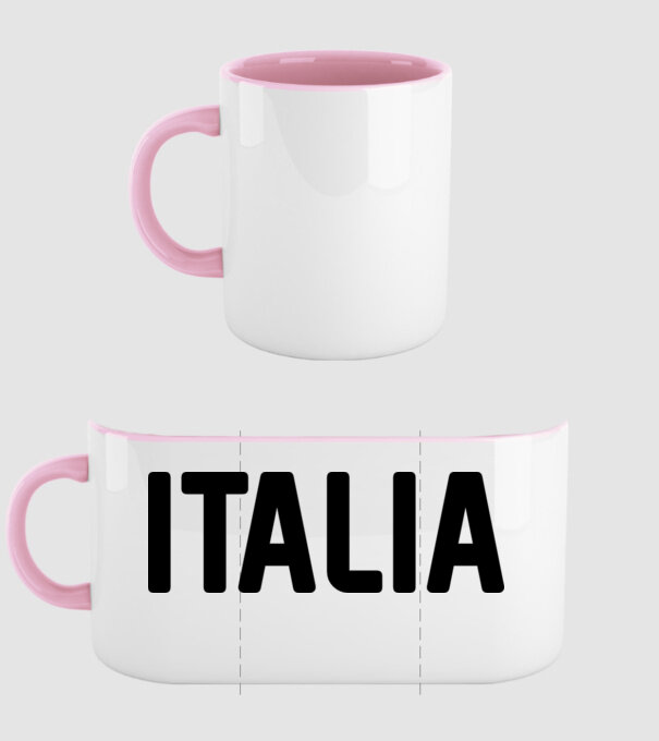 Italia model roz deschis pe tricou