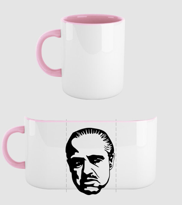 Godfather model roz deschis pe tricou