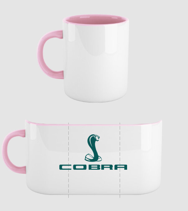 Cobra model roz deschis pe tricou