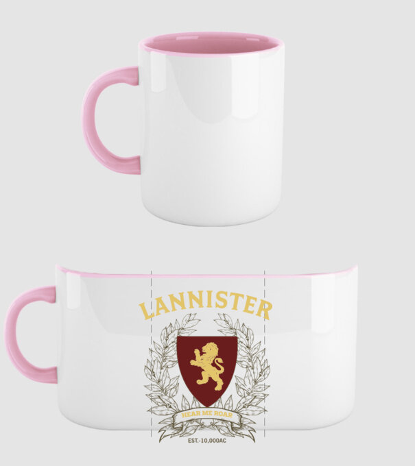 Lannister model roz deschis pe tricou